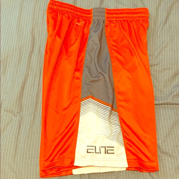 orange nike elite shorts